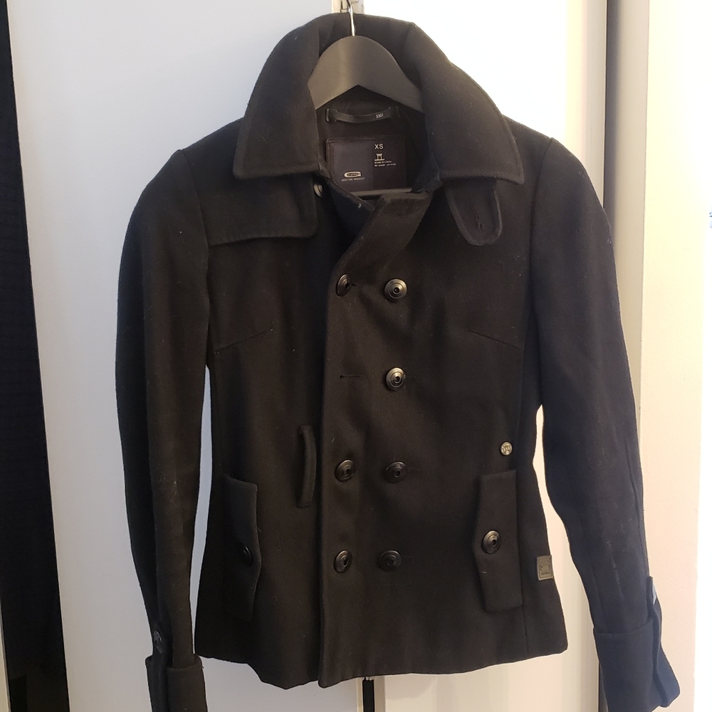 G-STAR black valley peacoat - XS